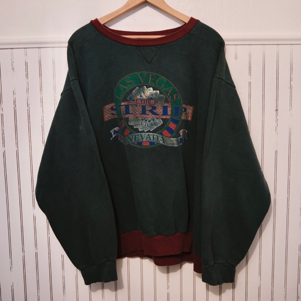 las vegas strip nevada crew neck sweatshirt